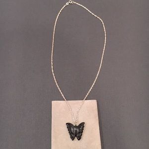 Sterling Silver Necklace w/ Butterfly Pendant 🦋